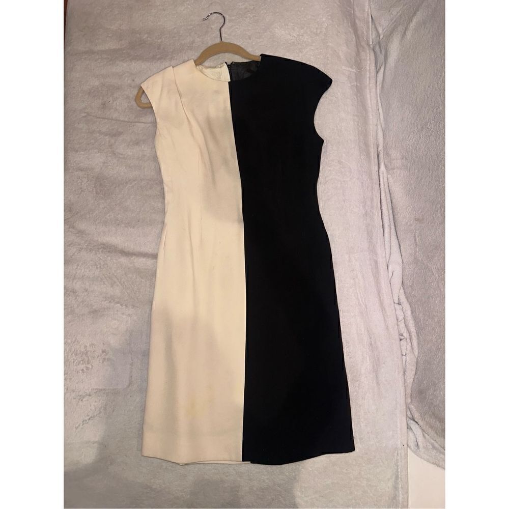 ILGWU women’s cream and black dress size 6 women’s Small